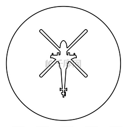 前视图图标图片_直升机顶视图战斗直升机图标在圆