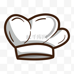 厨师帽子卡通白色贴图