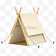 3D立体C4D露营帐篷