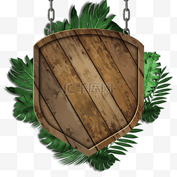 木板绿叶图片_欧式木板植物链子边框