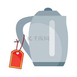 早茶壶图片_被隔绝的茶壶或电热水壶器具。