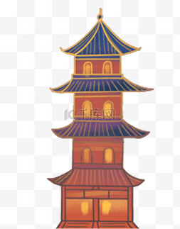 中国风建筑塔
