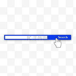 搜索栏网页图片_蓝色搜索栏