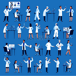 导师配备图片_科学家性格医生组在科学医院实验