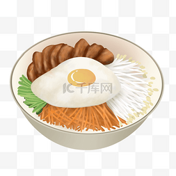 石锅拌饭美食韩国食物插图