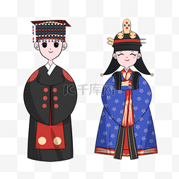 韩国传统文化传统服饰婚礼婚服