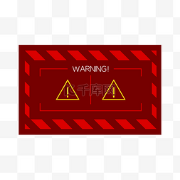 警示标语图片_三角形危险警告边框提醒