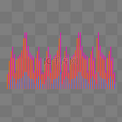 赛博朋克霓虹音量波浪电波数据分