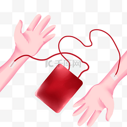 输血者日图片_献血输血血袋