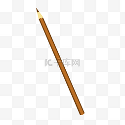世界艺术日棕色可爱铅笔