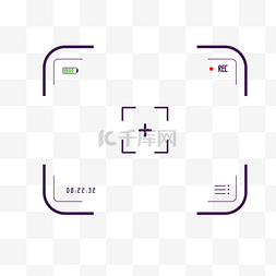 十字瞄准图片_相机边框线条录制