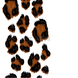 豹纹图案图片_豹纹无缝图案动物风格印花毛皮纹