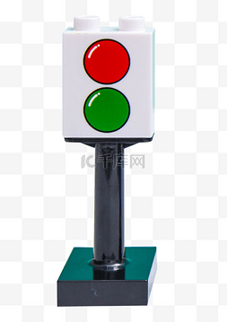智能交通灯控图片_儿童益智类乐高玩具红绿灯
