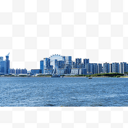 海景风光素材图片_城市建筑蓝天海景风光