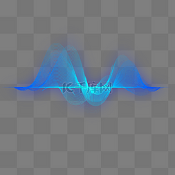 藏蓝色波浪底纹图片_赛博朋克霓虹音量波浪数据分析