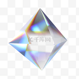 透明几何元素图形图片_C4D立体透明图形玻璃质感