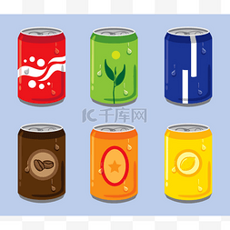 金属铝图片_Soft Drink Cans