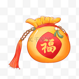 中国风年味春节海报图片_新年春节福袋