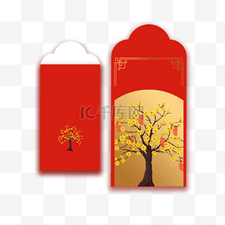金色树越南春节红包