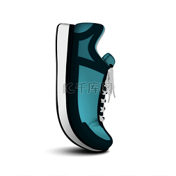 运动鞋绿色图片_男女皆宜的运动训练跑鞋孤立的垂