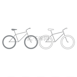 运输方式图标图片_自行车灰色设置灰色设置图标..自
