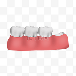 牙齿护理素材图片_牙齿智齿牙龈口腔立体