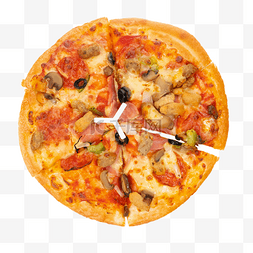 周日大餐图片_美味芝士披萨