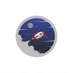 标识标志矢量素材图片_太空火箭航天飞机飞船标志标志矢