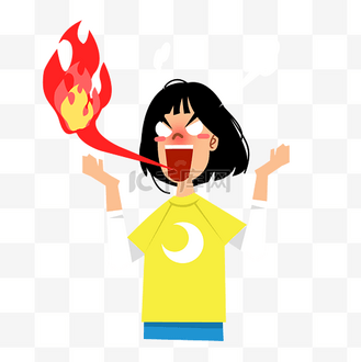 川剧喷火图片素材_喷火火辣辣女孩