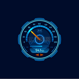 led背景图片_车速表、未来派汽车速度计或仪表