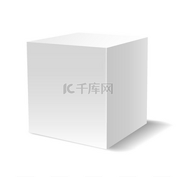 白色包装盒子图片_白色三维立方体白色立方体3轻质