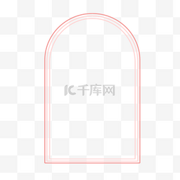 砖砌拱门图片_3DC4D立体粉色拱门边框