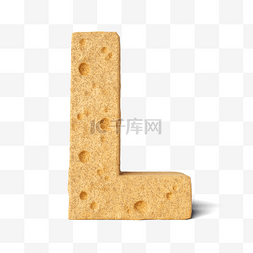 立体饼干字母l