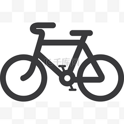 web矢量素材图片_矢量自行车图标符号