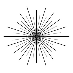 矢量爆炸图形图片_阳光阳光概念图标黑色矢量插图平