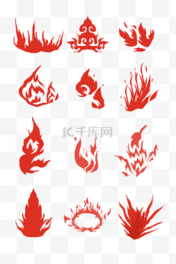 红色焰火图片_红色燃烧火焰火纹套图