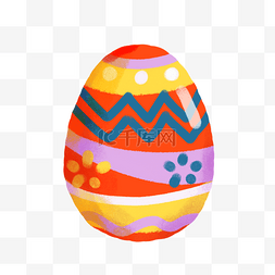 彩色涂鸦可爱复活节彩蛋
