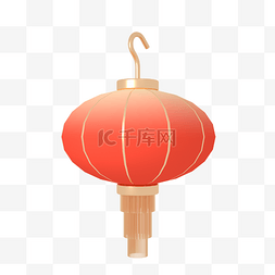 C4D中国风大红灯笼立体模型