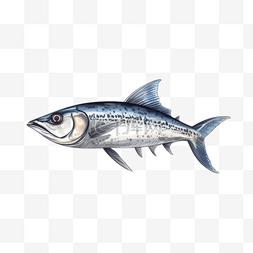 活鱼鲜鱼图片_卡通手绘水产海鲜鱼
