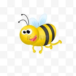 飞翔的黄色小蜜蜂