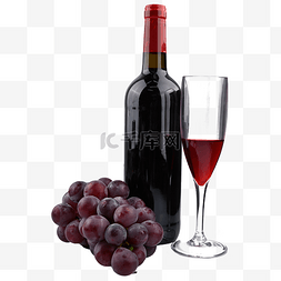 红酒酒杯饮品摄影图葡萄