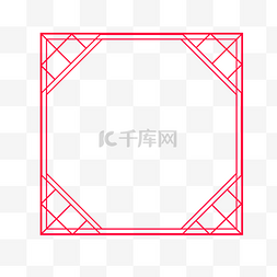 中国风格几何边框