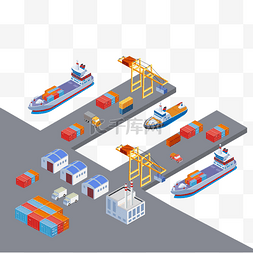 港口物流图片_港口码头海运交通运输物流