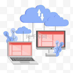 云计算科技图片_电脑里的数据上传互联网云计算概