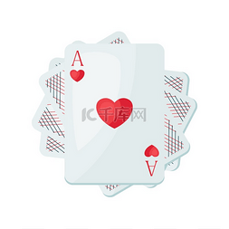 玩扑克牌图片_扑克牌图解船上游戏或赌场赌博王