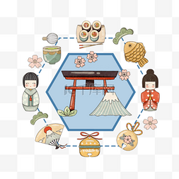 文化旅游封面图片_日本传统建筑神社节日文化