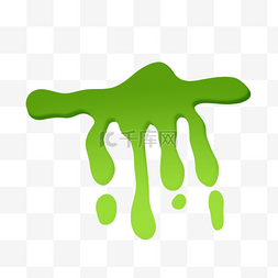 绿色水滴液体下边框