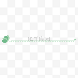 小树叶绿色图片_清新柔色小叶子分割线