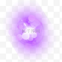紫色卡通圆圈图片_紫色光影白色亮点抽象光效