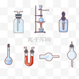 化学实验仪器图标